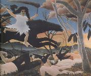 Henri Rousseau War It Passes,Terrifying,Leaving Despair,Tears,and Ruin Everywhere USA oil painting artist